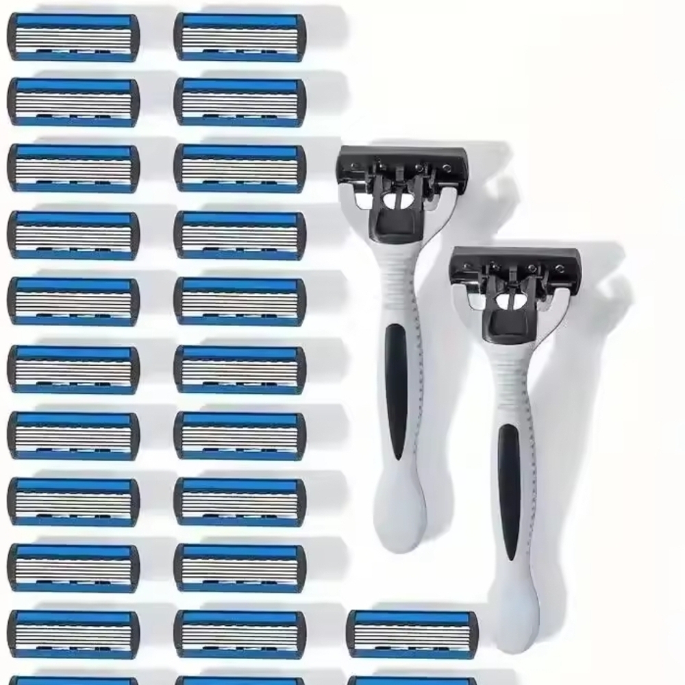 13pc 1 Razor Handle + 12 Refill Blades GOOD QUALITY AMAZING SAVINGS.
